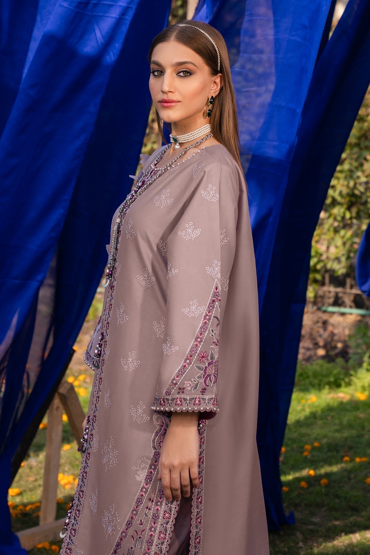 Alizeh | Rawayat Luxury Lawn 24 | Meraat -  Alizeh Luxury - Original Designer Dress - House of Maryam