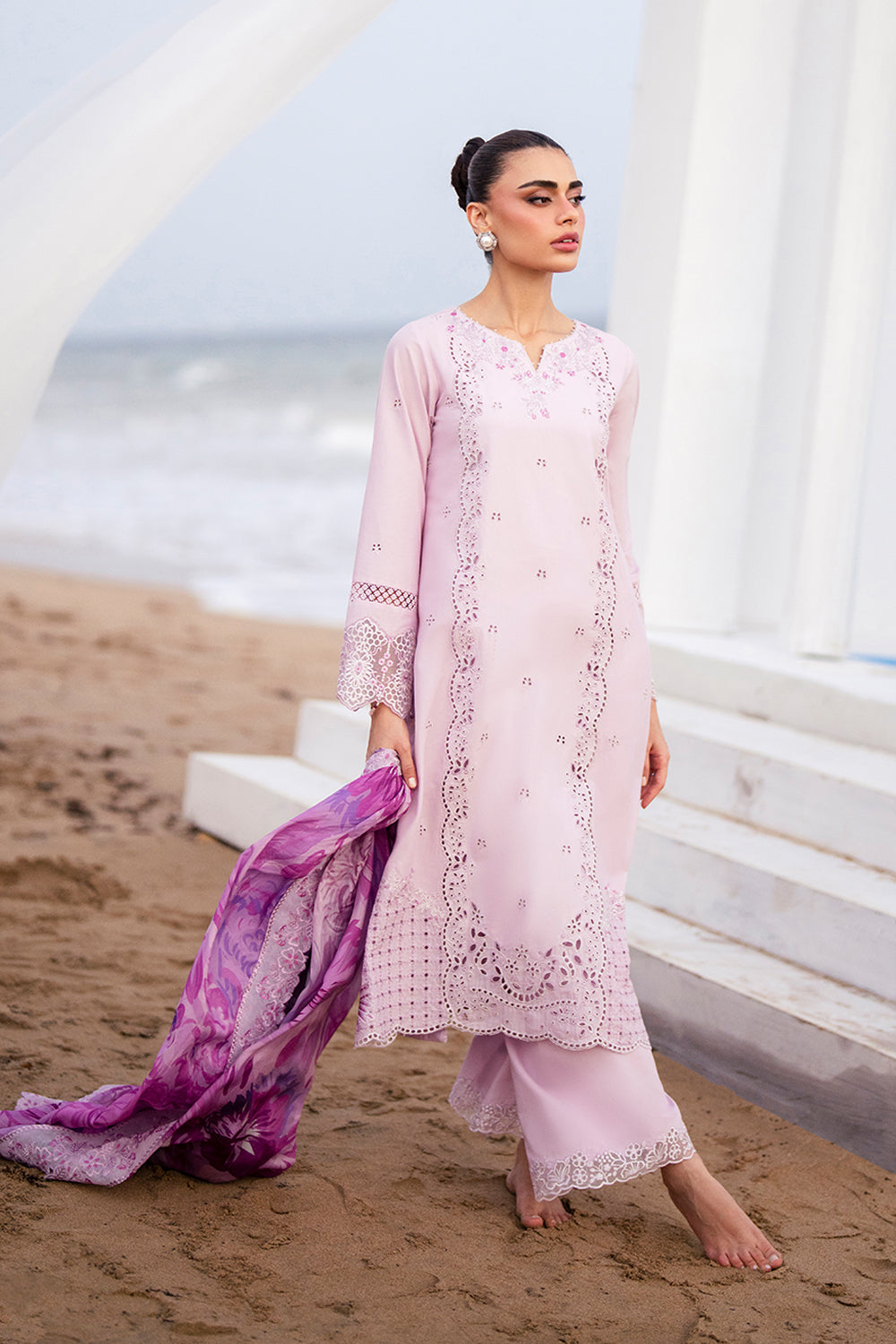 Azure | Luxury Lawn 26 | Lilac Majesty, image 2