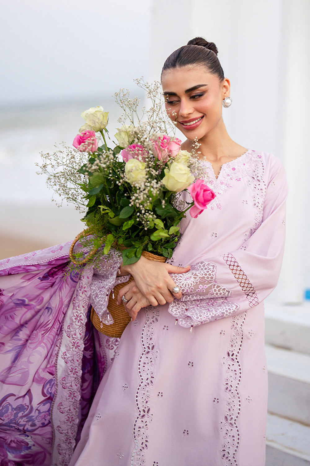 Azure | Luxury Lawn 26 | Lilac Majesty-4