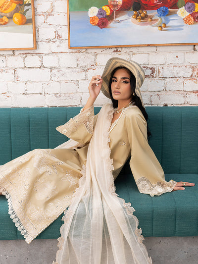 Izel | Meadow Muse Embroidered Lawn 25 | LIORA -  Izel Ladies Clothes - Original Designer Dress - House of Maryam