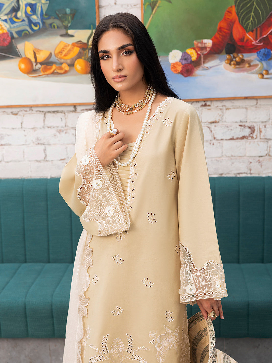 Izel | Meadow Muse Embroidered Lawn 25 | LIORA -  Izel Ladies Clothes - Original Designer Dress - House of Maryam