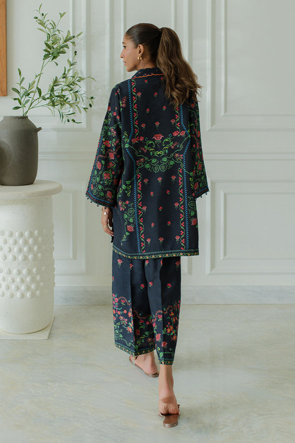 Mina Hassan | Signature Prints | Florals at Dusk -  Mina Hassan Ladies Clothes - Original Designer Dress - House of Maryam