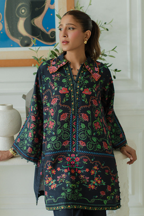 Mina Hassan | Signature Prints | Florals at Dusk -  Mina Hassan Ladies Clothes - Original Designer Dress - House of Maryam