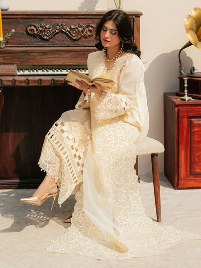 Mahnur | Allenura Luxury Lawn 24 | LUMINARY -  Mahnur Luxury - Original Designer Dress - House of Maryam