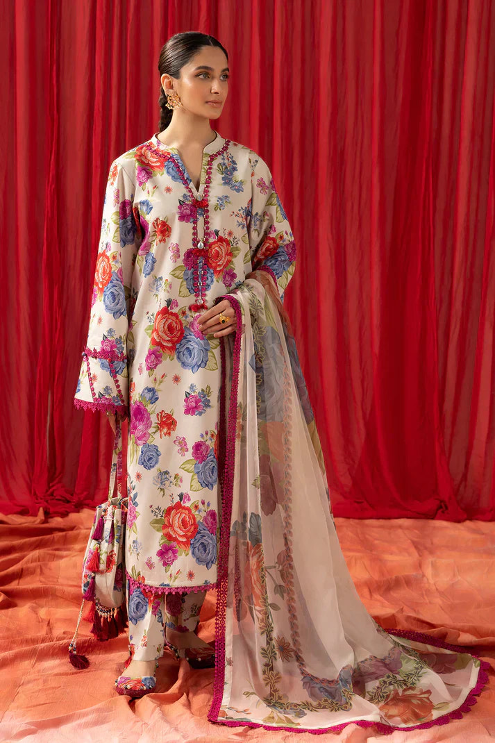 Alizeh | Sheen Lawn Prints 24 | LUNA ROSE -  Alizeh Luxury - Original Designer Dress - House of Maryam