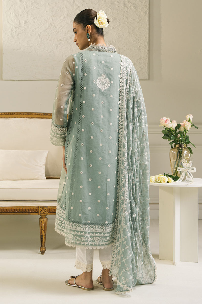 Cross Stitch | Luxury Pret | Antique Green-2 PC (Shirt & Dupatta), image 5