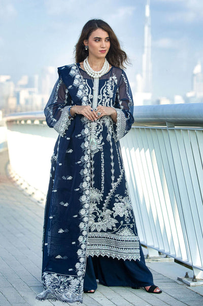 Kara | Kamdani Festive Collection | Lapis Dream -  Kara Ladies Clothes - Original Designer Dress - House of Maryam