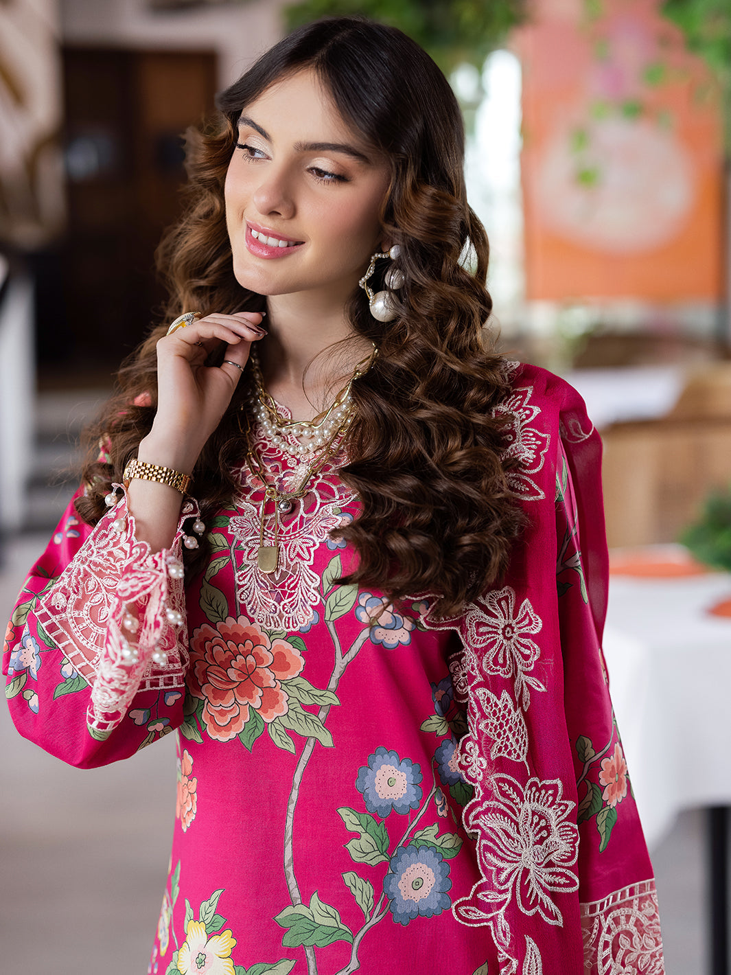 Mahnur | After Hours Luxury Lawn 25 | Laughter Lines -  Mahnur Ladies Clothes - Original Designer Dress - House of Maryam