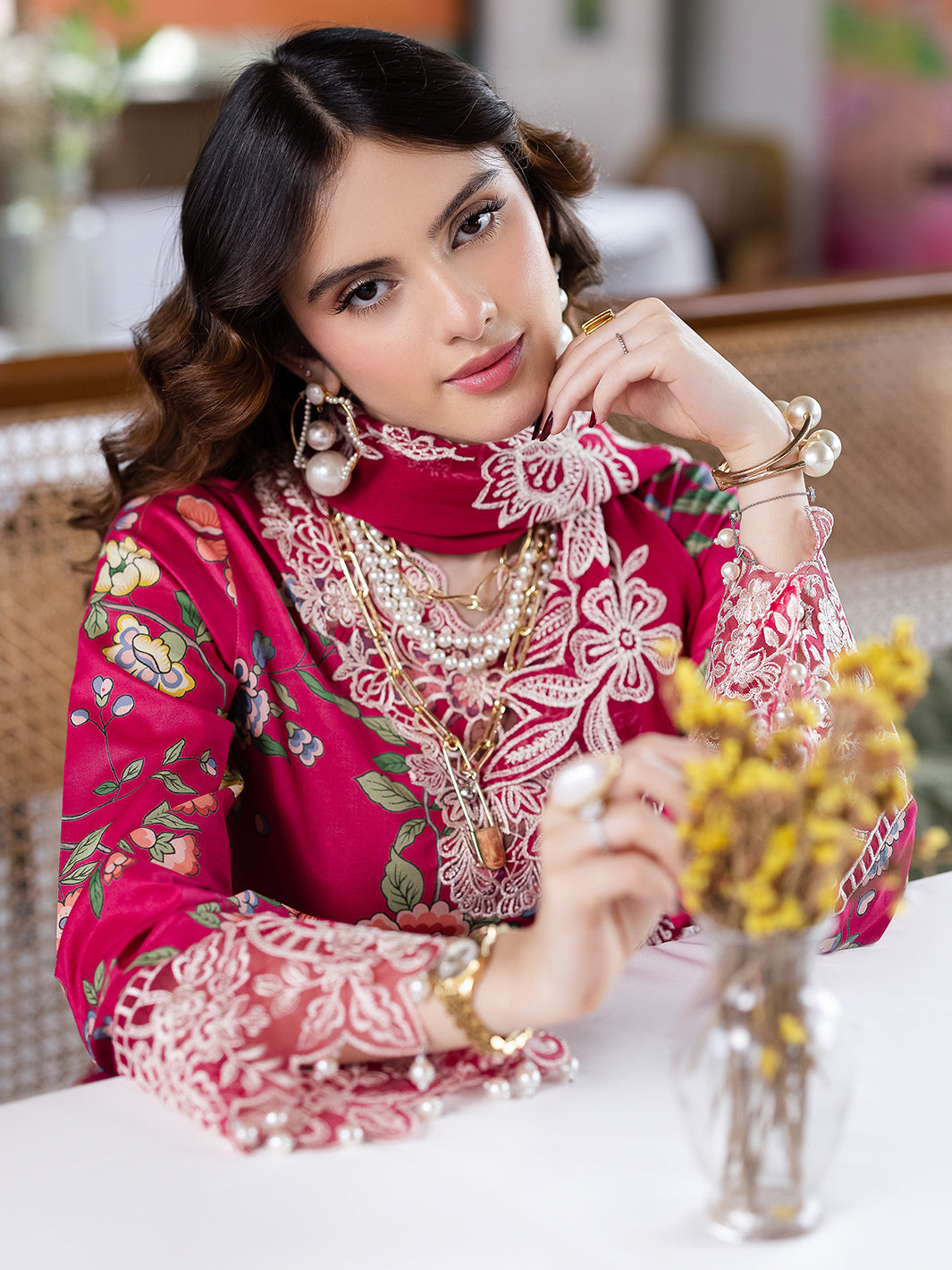Mahnur | After Hours Luxury Lawn 25 | Laughter Lines -  Mahnur Ladies Clothes - Original Designer Dress - House of Maryam