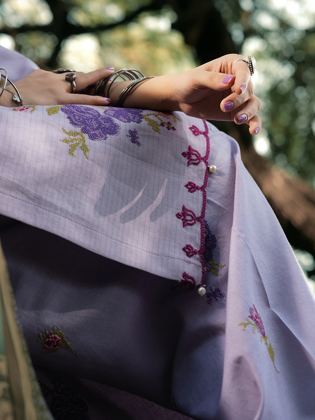 Hemstitch | The Garden Lawn | Lavender-3