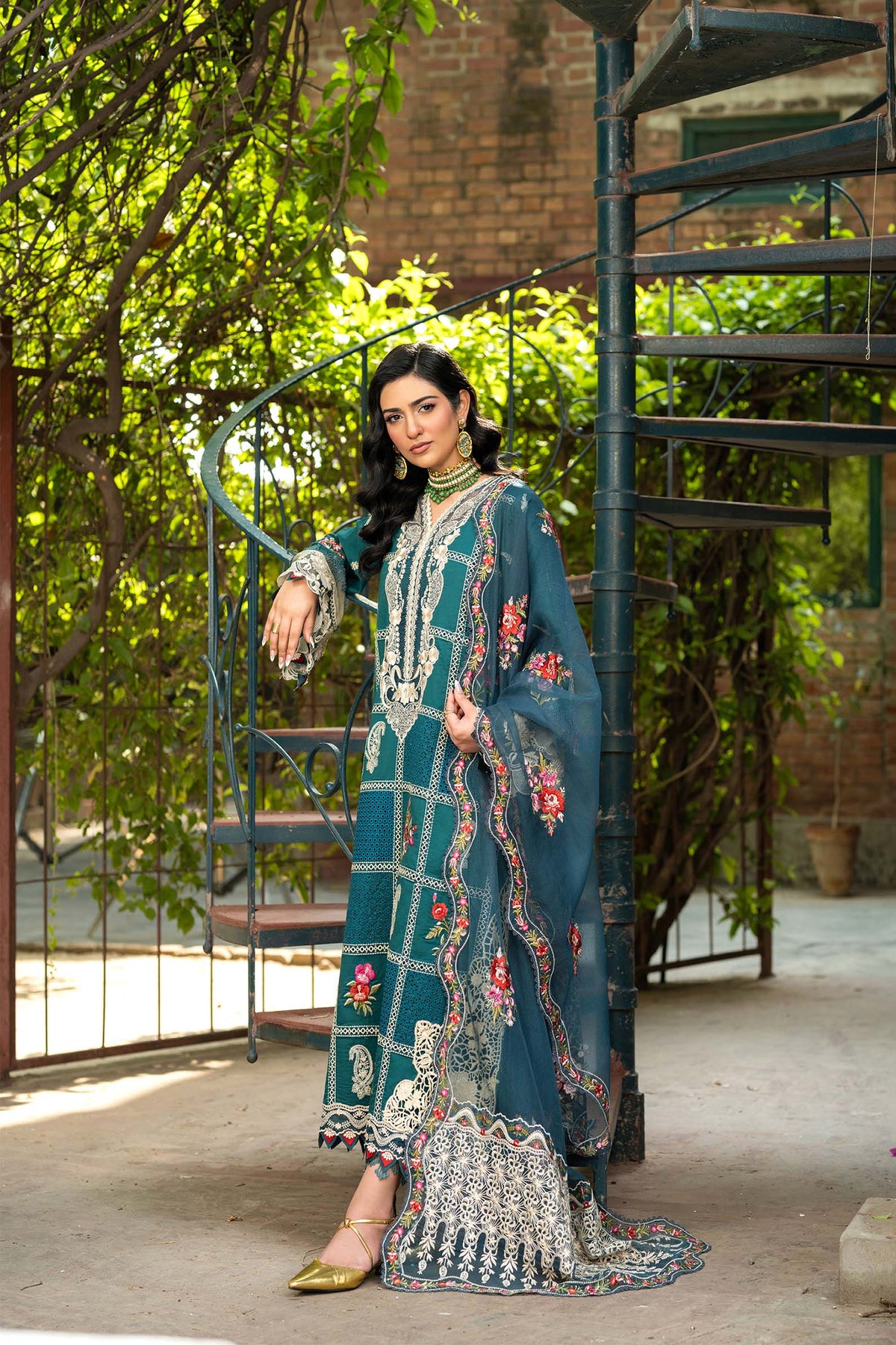 Maryam Hussain | Luxury Lawn 25 | Neelum -  Maryam Hussain Ladies Clothes - Original Designer Dress - House of Maryam