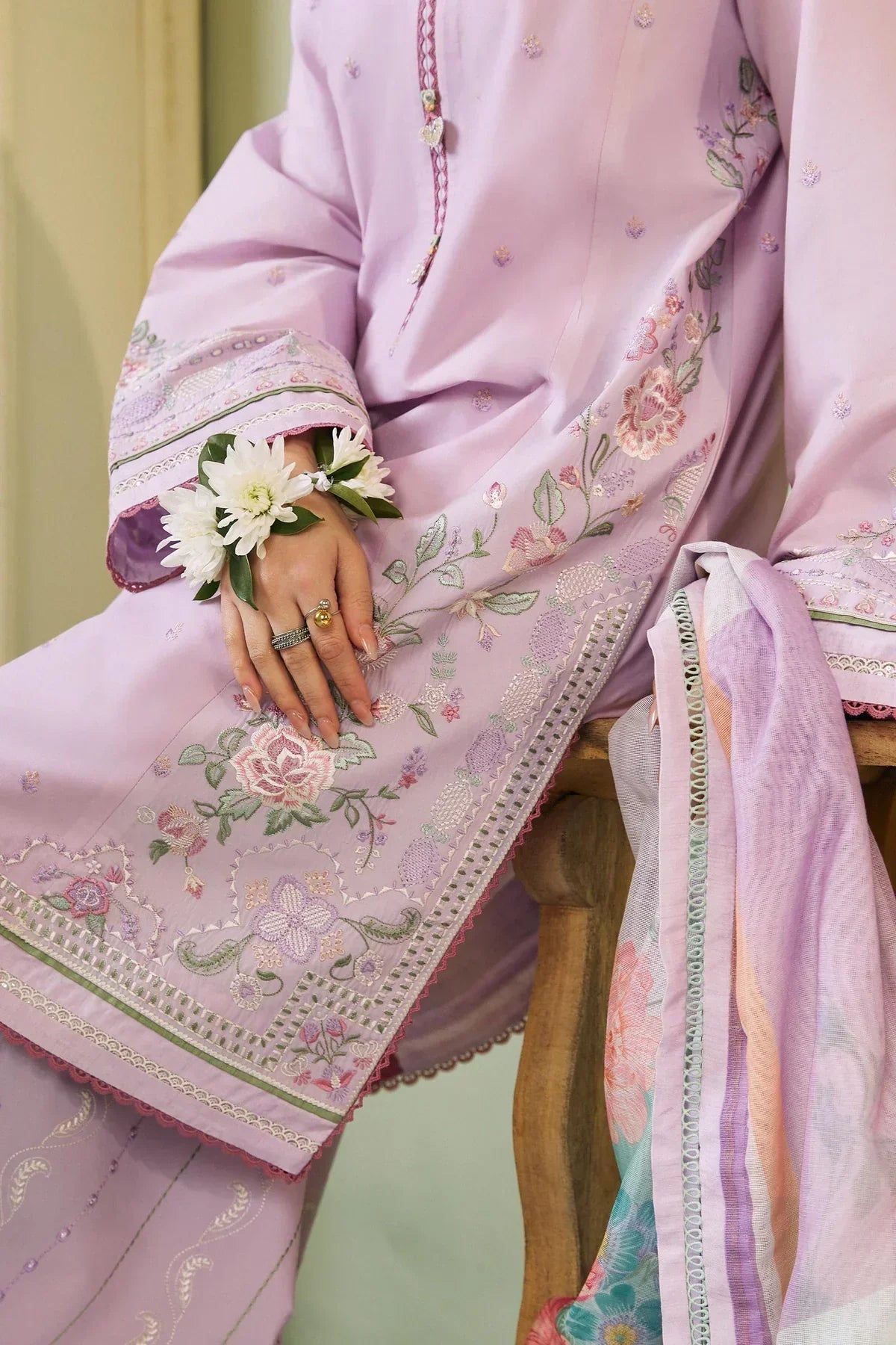 Zara Shahjahan | Coco Lawn 24 | LAYLA-5A by Designer Zara Shahjahan - House of Maryam - Pakistani Designer Ethnic Wear in {{ shop.shopifyCountryName }}
