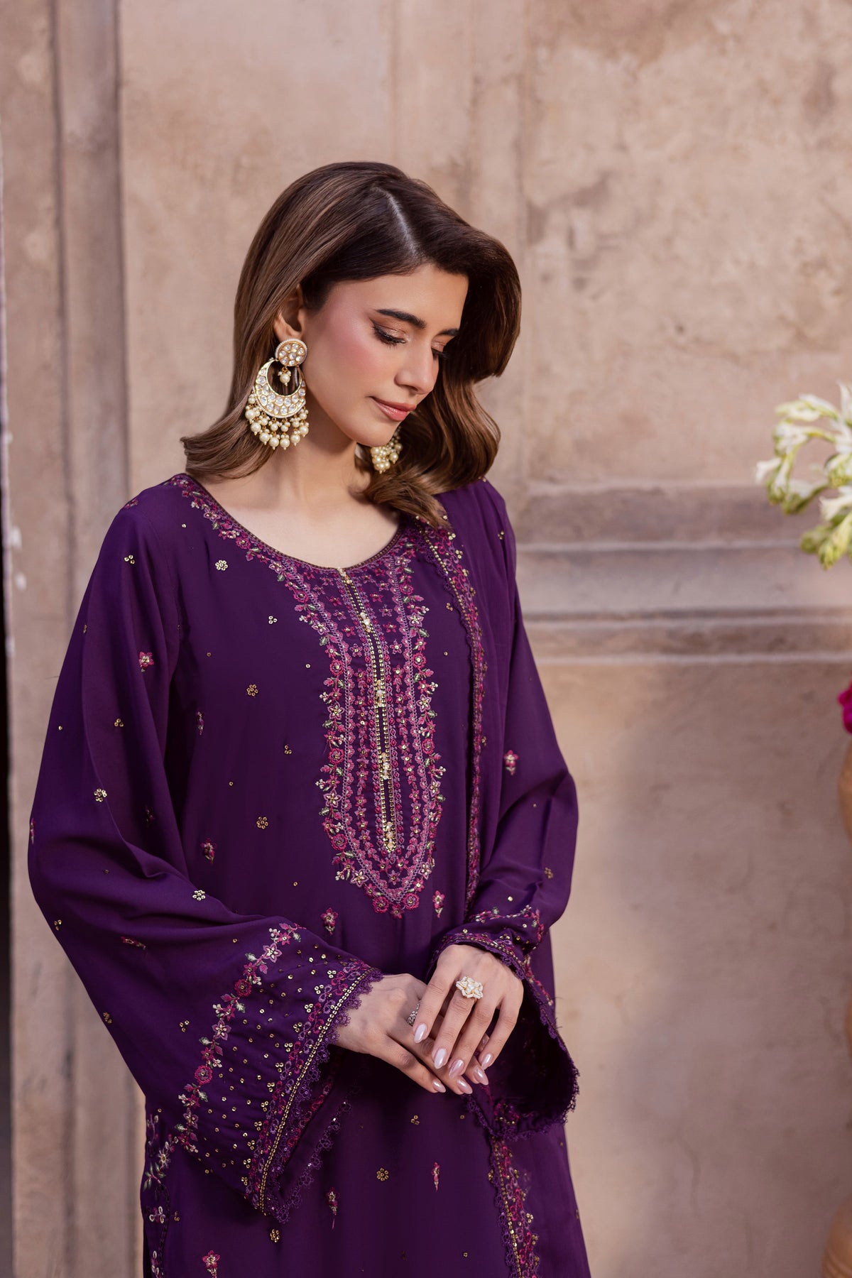 Batik | Gulmohar Festive Eid Edit 26' | Leaam 3Pc, image 4