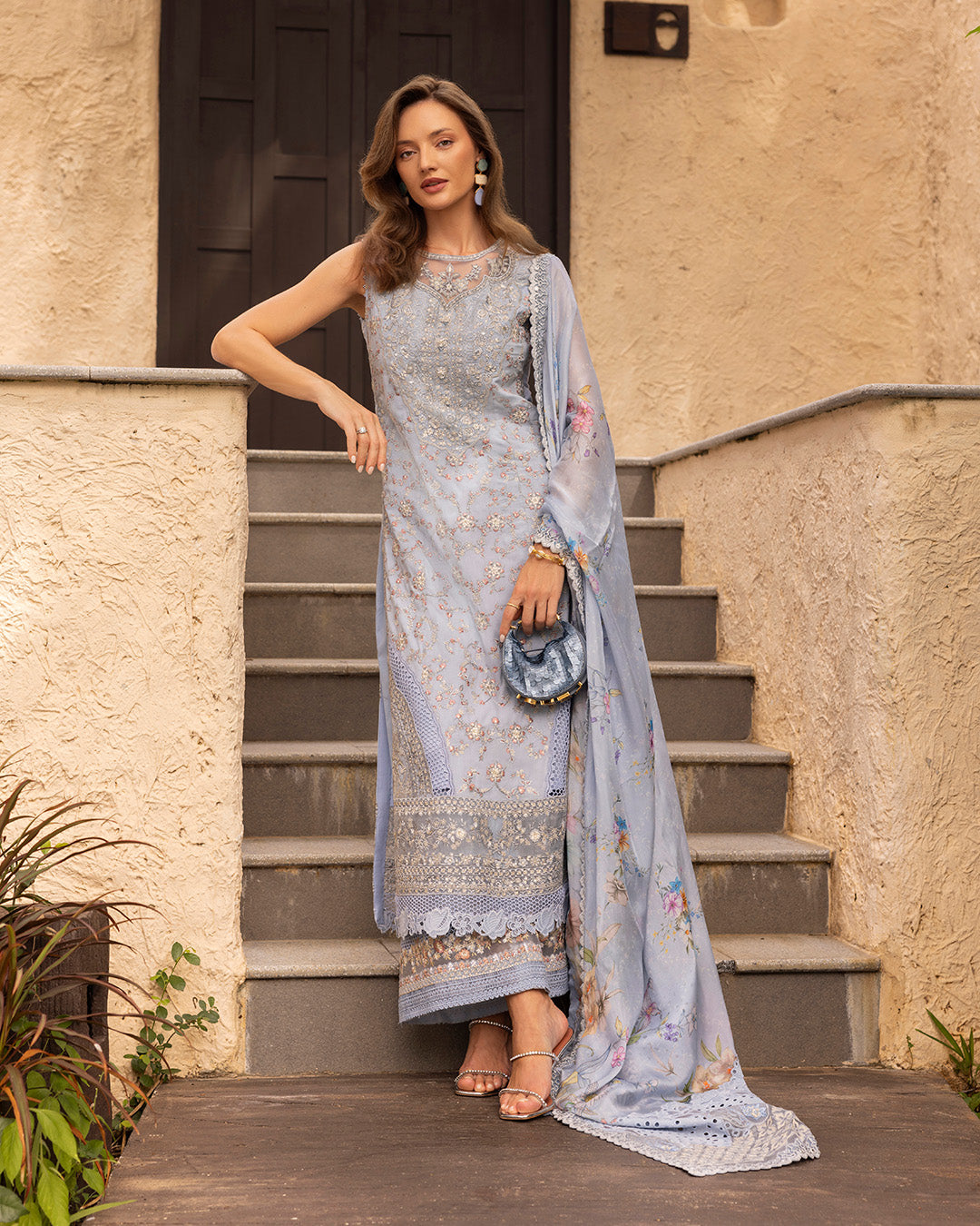 Faiza Saqlain | Zinnia Luxury Lawn | Liana, image 7