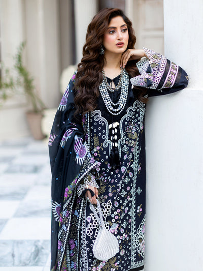 Mahnur | Sophie Luxury Lawn 25 | Lila -  Mahnur Ladies Clothes - Original Designer Dress - House of Maryam