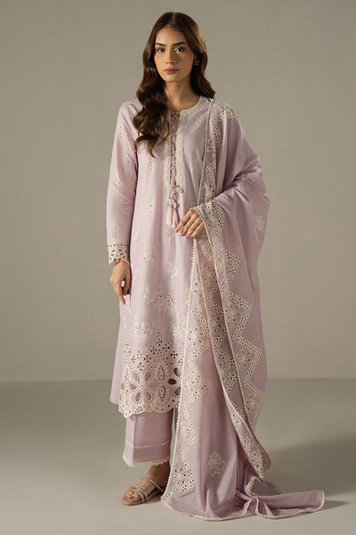 Cross Stitch | Chikankari Lawn 25 | LILAC BLOOM -  Cross Stitch Ladies Clothes - Original Designer Dress - House of Maryam