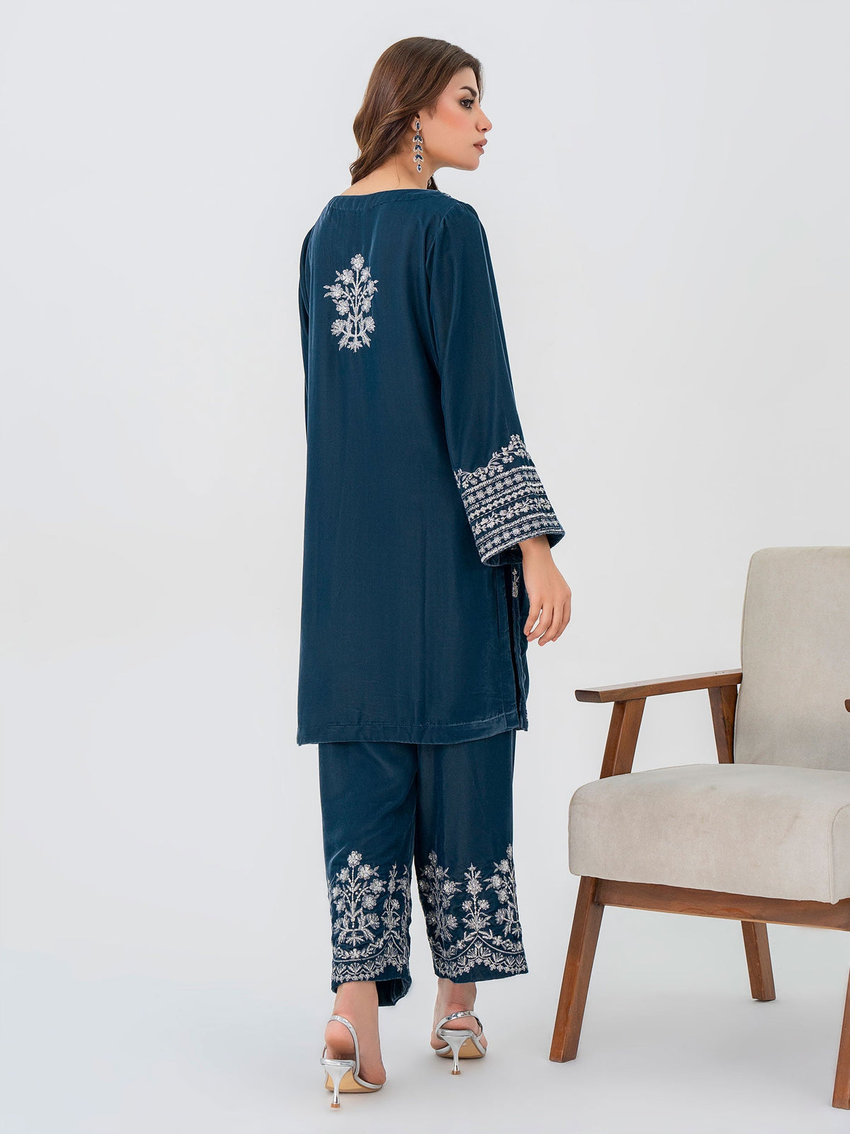 Lime Light | Velvet Pret | V-17 -  Lime Light Ladies Clothes - Original Designer Dress - House of Maryam