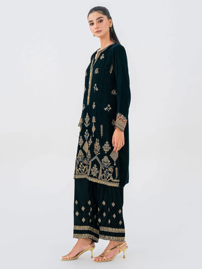 Lime Light | Velvet Pret | V-14 -  Lime Light Ladies Clothes - Original Designer Dress - House of Maryam