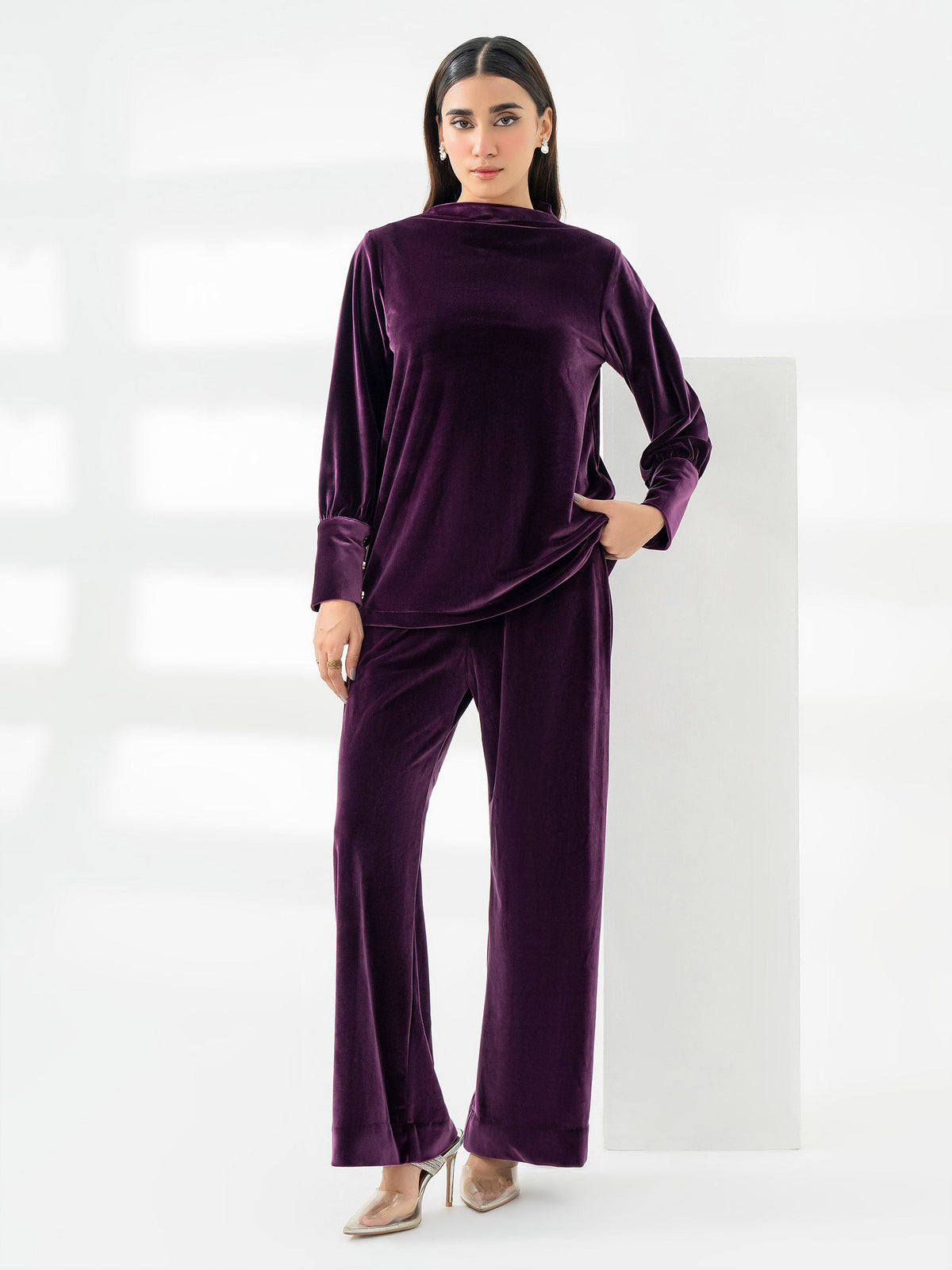 Lime Light | Velvet Pret | V-01 -  Lime Light Ladies Clothes - Original Designer Dress - House of Maryam