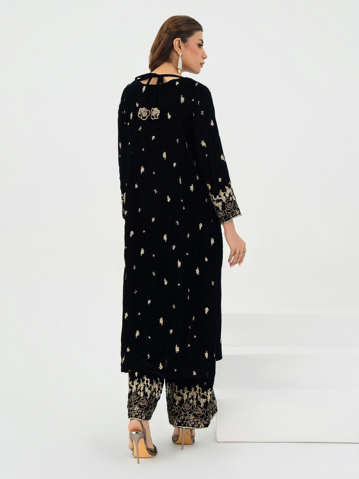 Lime Light | Velvet Pret | V-20 -  Lime Light Ladies Clothes - Original Designer Dress - House of Maryam