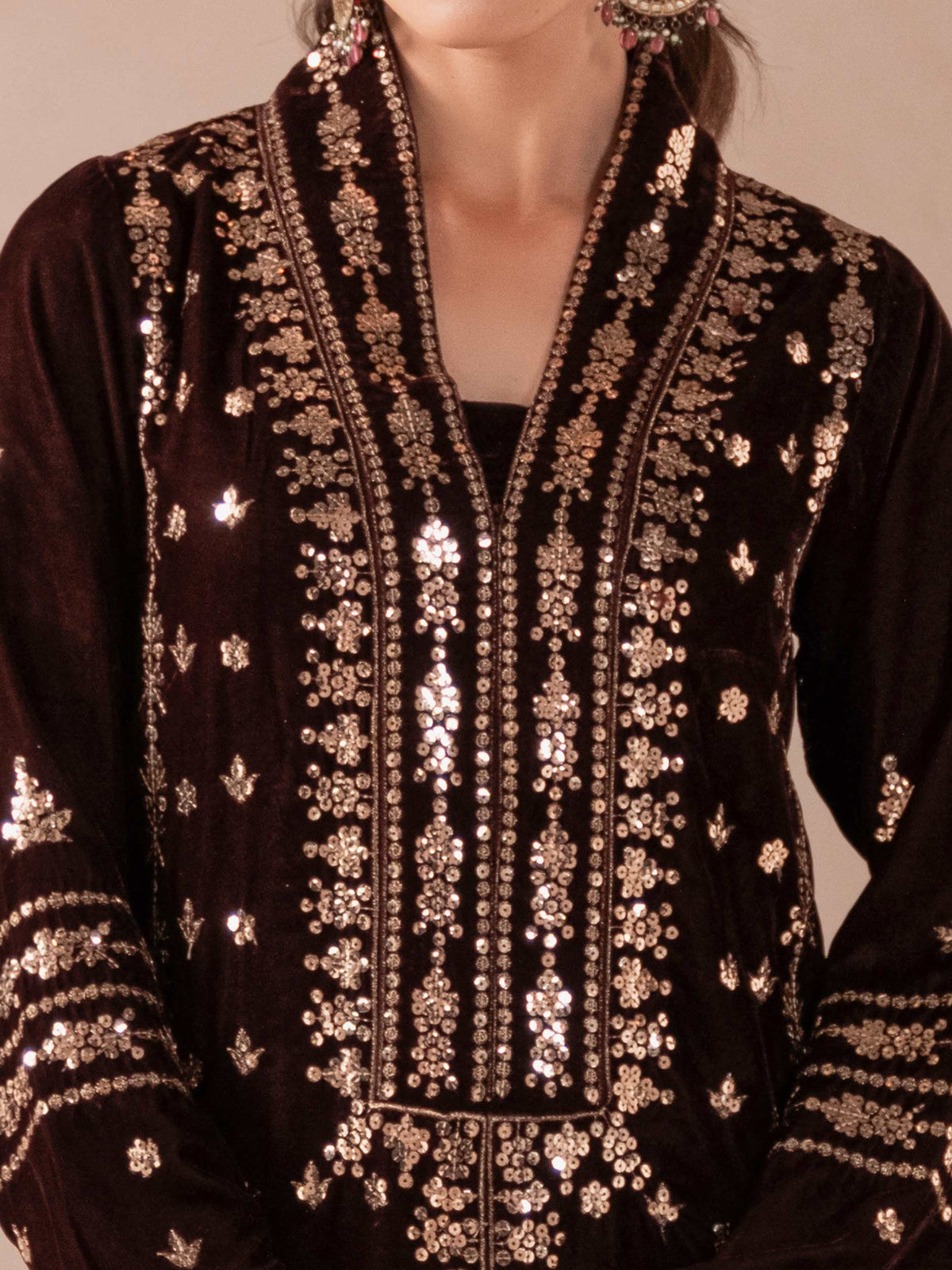 Lime Light | Velvet Pret | V-08 -  Lime Light Ladies Clothes - Original Designer Dress - House of Maryam