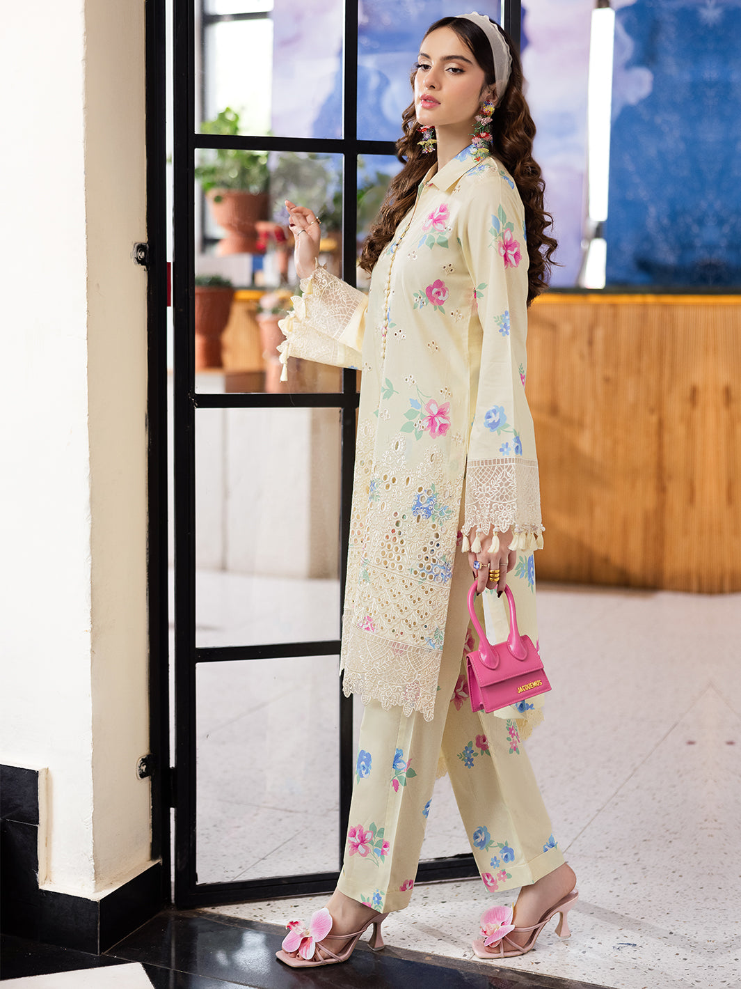 Mahnur | After Hours Luxury Lawn 25 | Lime Lush -  Mahnur Ladies Clothes - Original Designer Dress - House of Maryam