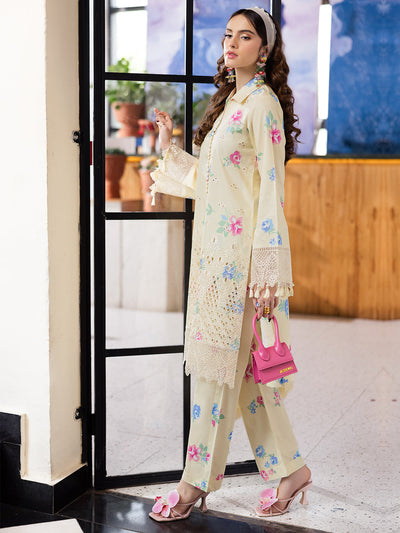 Mahnur | After Hours Luxury Lawn 25 | Lime Lush -  Mahnur Ladies Clothes - Original Designer Dress - House of Maryam