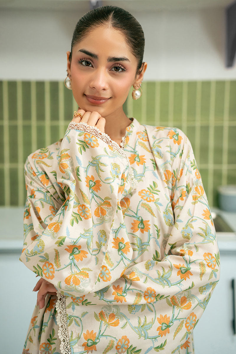 Cross Stitch | Basic Pret | Aqua Ice-2PC (Shirt & Trouser)