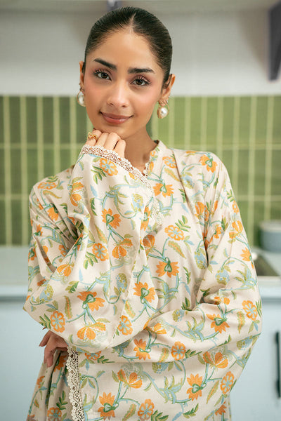 Cross Stitch | Basic Pret | Aqua Ice-2PC (Shirt & Trouser)