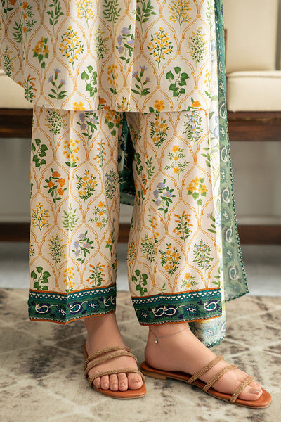 Cross Stitch | Basic Pret | Lemon Drop-3PC (Shirt, Trouser & Dupatta)