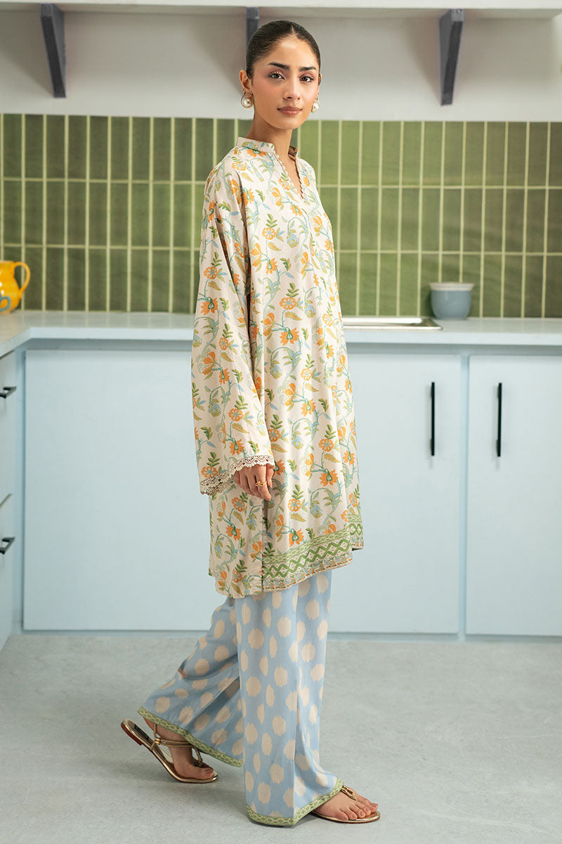 Cross Stitch | Basic Pret | Aqua Ice-2PC (Shirt & Trouser), image 6