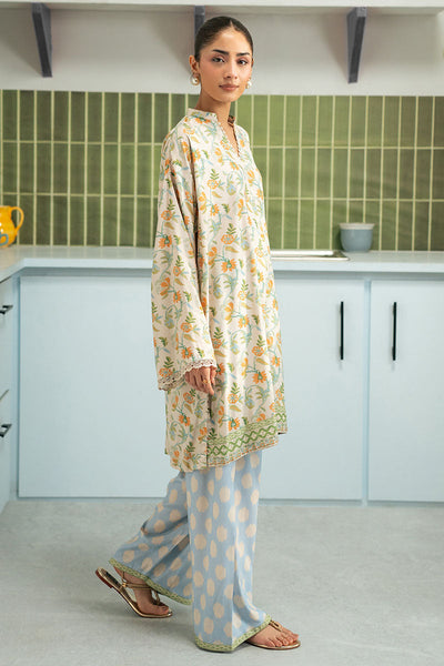 Cross Stitch | Basic Pret | Aqua Ice-2PC (Shirt & Trouser)