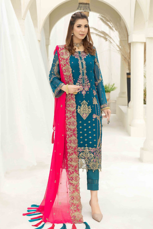 Imrozia Premium | Esta Bonita | M-17 Veridian Jade by Designer Imrozia Premium - House of Maryam - Pakistani Designer Ethnic Wear in {{ shop.shopifyCountryName }}