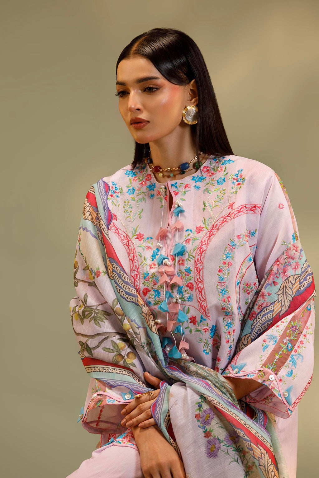Sana Safinaz | Muzlin Summer 26 | 22-MS, image 3