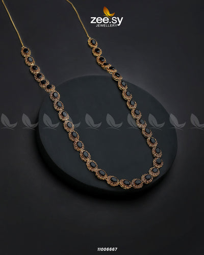 Mala Necklace-0915 -  Zeesy Necklace Sets - Original Designer Dress - House of Maryam