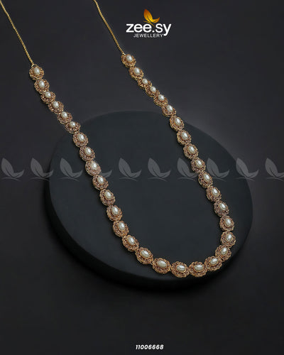 Mala Necklace-0915 -  Zeesy Necklace Sets - Original Designer Dress - House of Maryam