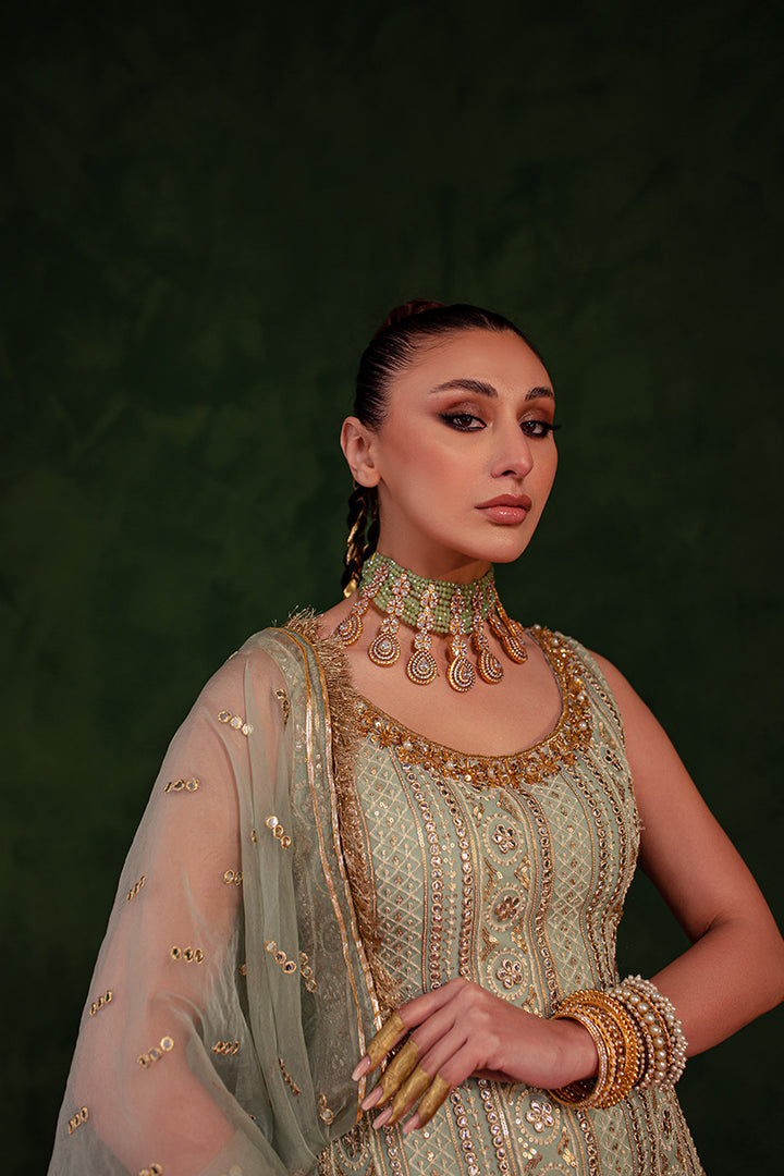 Maria Osama Khan | Salma Sitara | QAYAAS -  Maria Osama Khan Formal - Original Designer Dress - House of Maryam