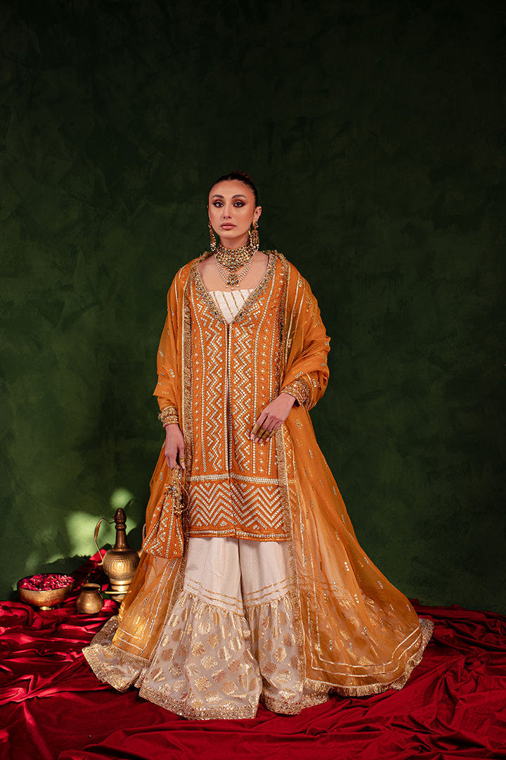 Maria Osama Khan | Salma Sitara | HIJR -  Maria Osama Khan Formal - Original Designer Dress - House of Maryam