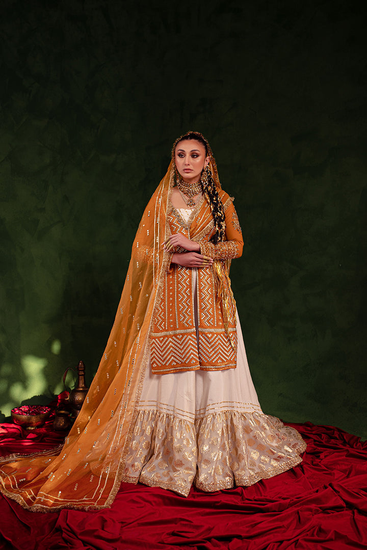Maria Osama Khan | Salma Sitara | HIJR -  Maria Osama Khan Formal - Original Designer Dress - House of Maryam