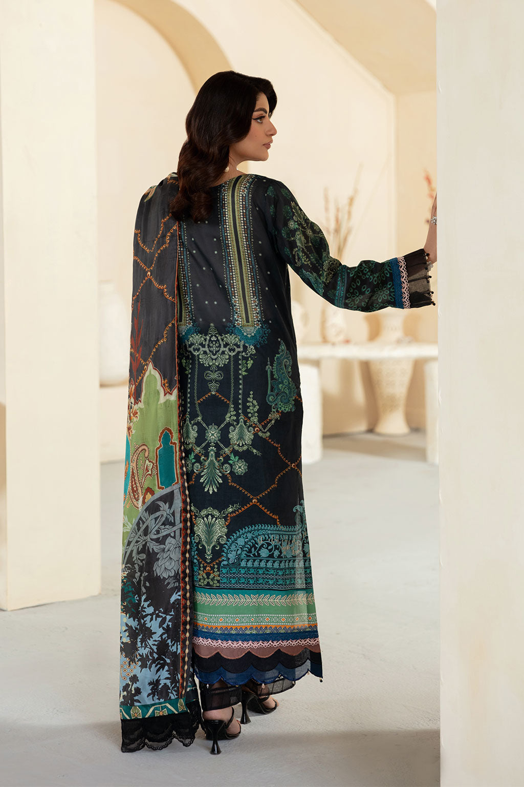 Ramsha | Mashaal Luxury Lawn | L-1301 -  Ramsha Ladies Clothes - Original Designer Dress - House of Maryam