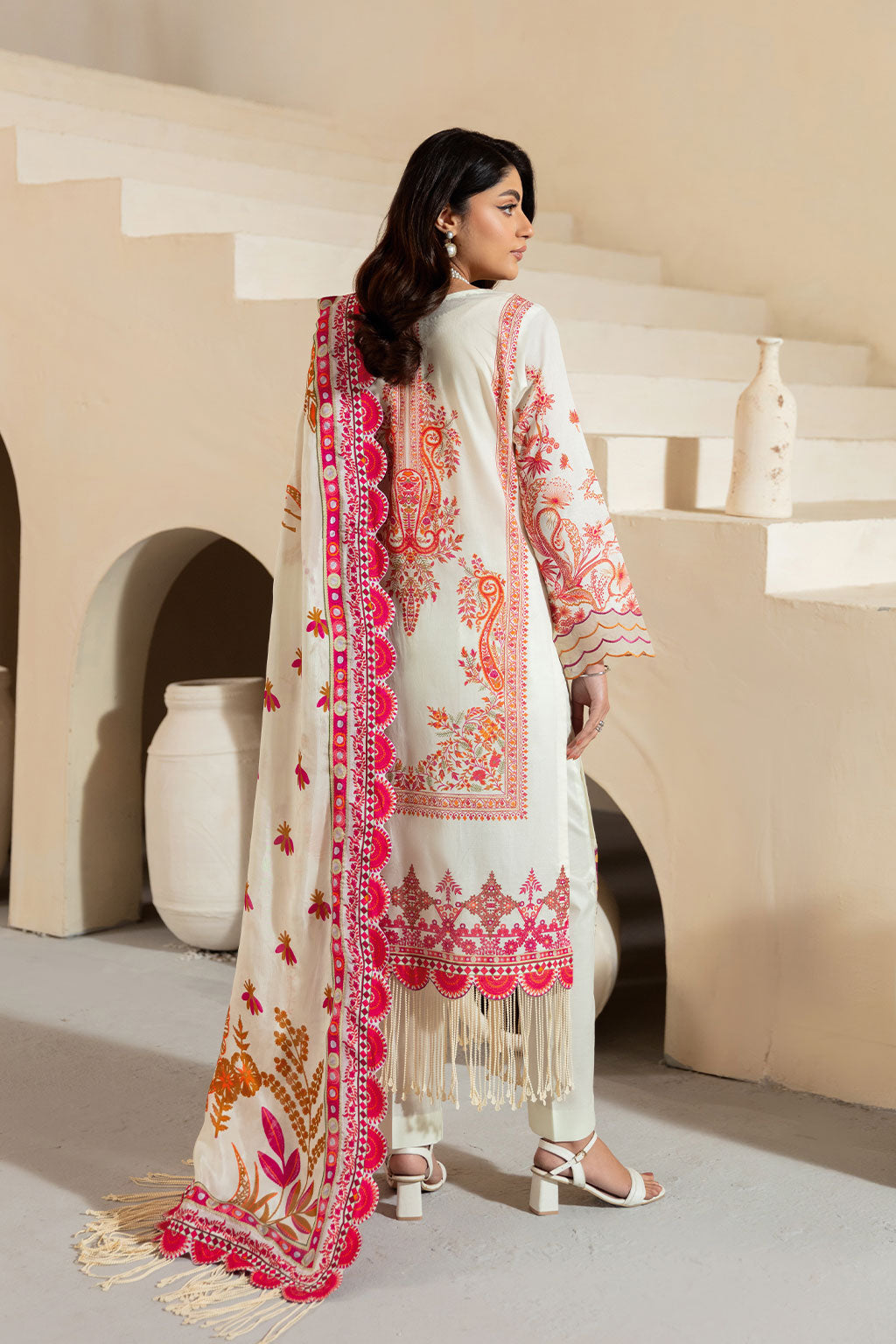 Ramsha | Mashaal Luxury Lawn | L-1308 -  Ramsha Ladies Clothes - Original Designer Dress - House of Maryam