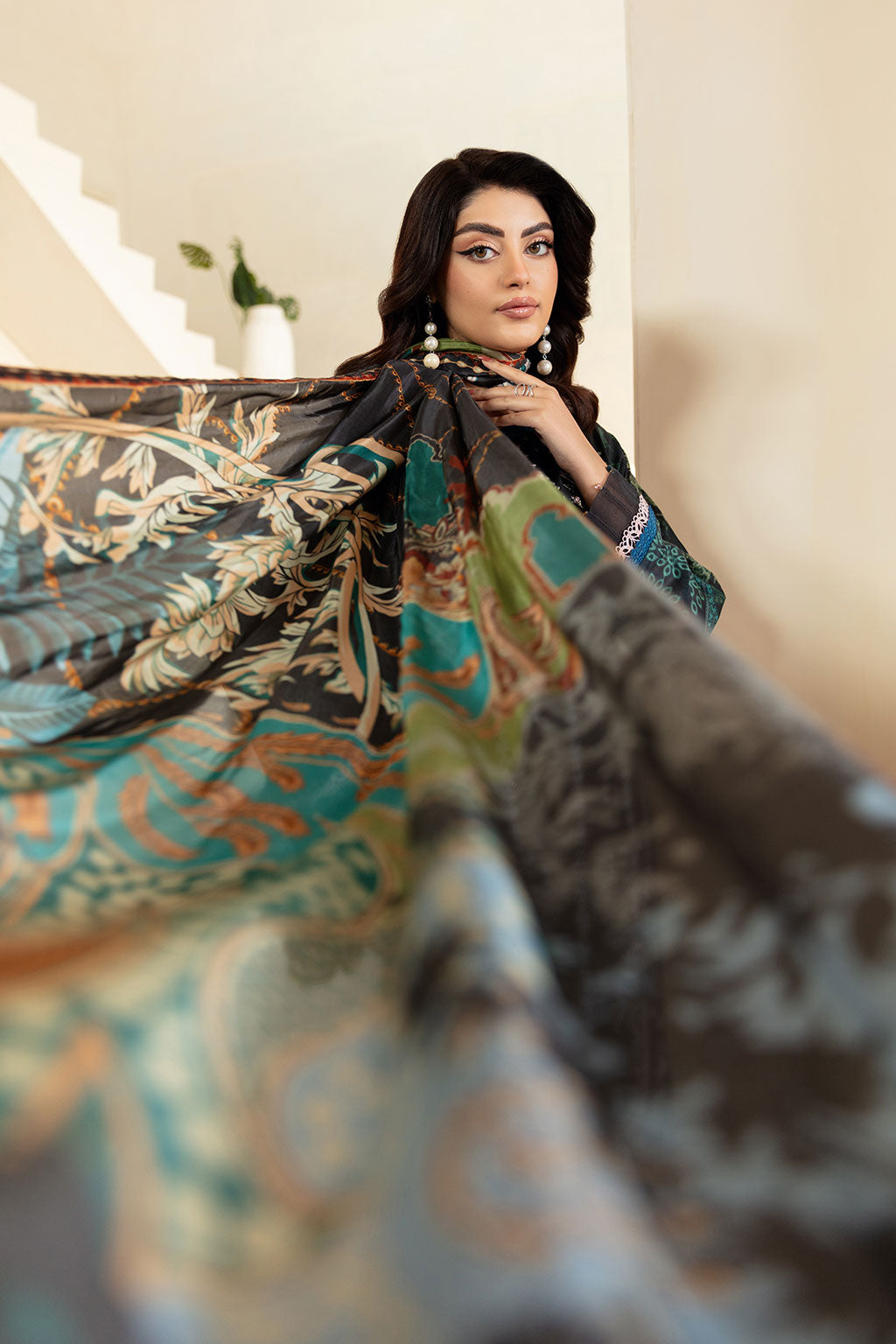 Ramsha | Mashaal Luxury Lawn | L-1301 -  Ramsha Ladies Clothes - Original Designer Dress - House of Maryam