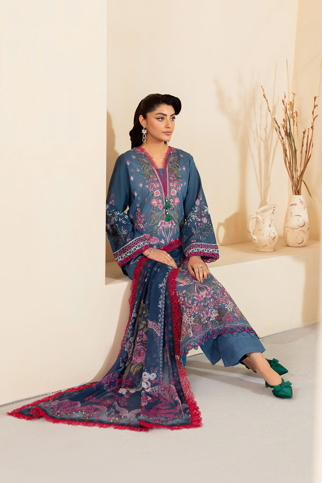 Ramsha | Mashaal Luxury Lawn | L-1305 -  Ramsha Ladies Clothes - Original Designer Dress - House of Maryam