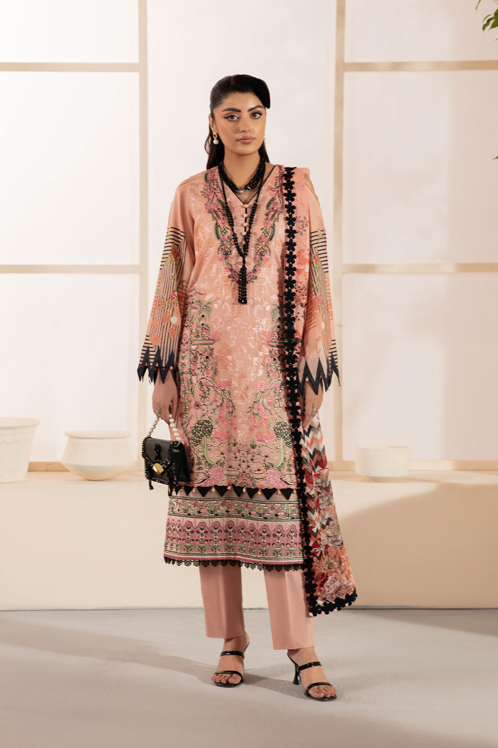 Ramsha | Mashaal Luxury Lawn | L-1311 -  Ramsha Ladies Clothes - Original Designer Dress - House of Maryam