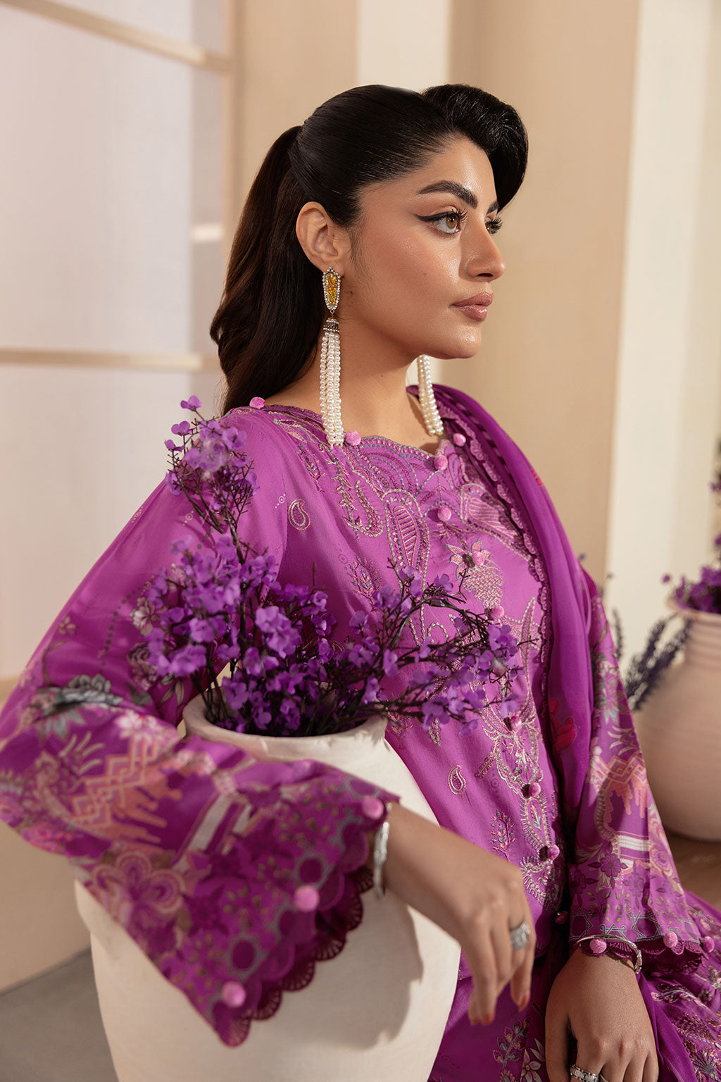 Ramsha | Mashaal Luxury Lawn | L-1312 -  Ramsha Ladies Clothes - Original Designer Dress - House of Maryam
