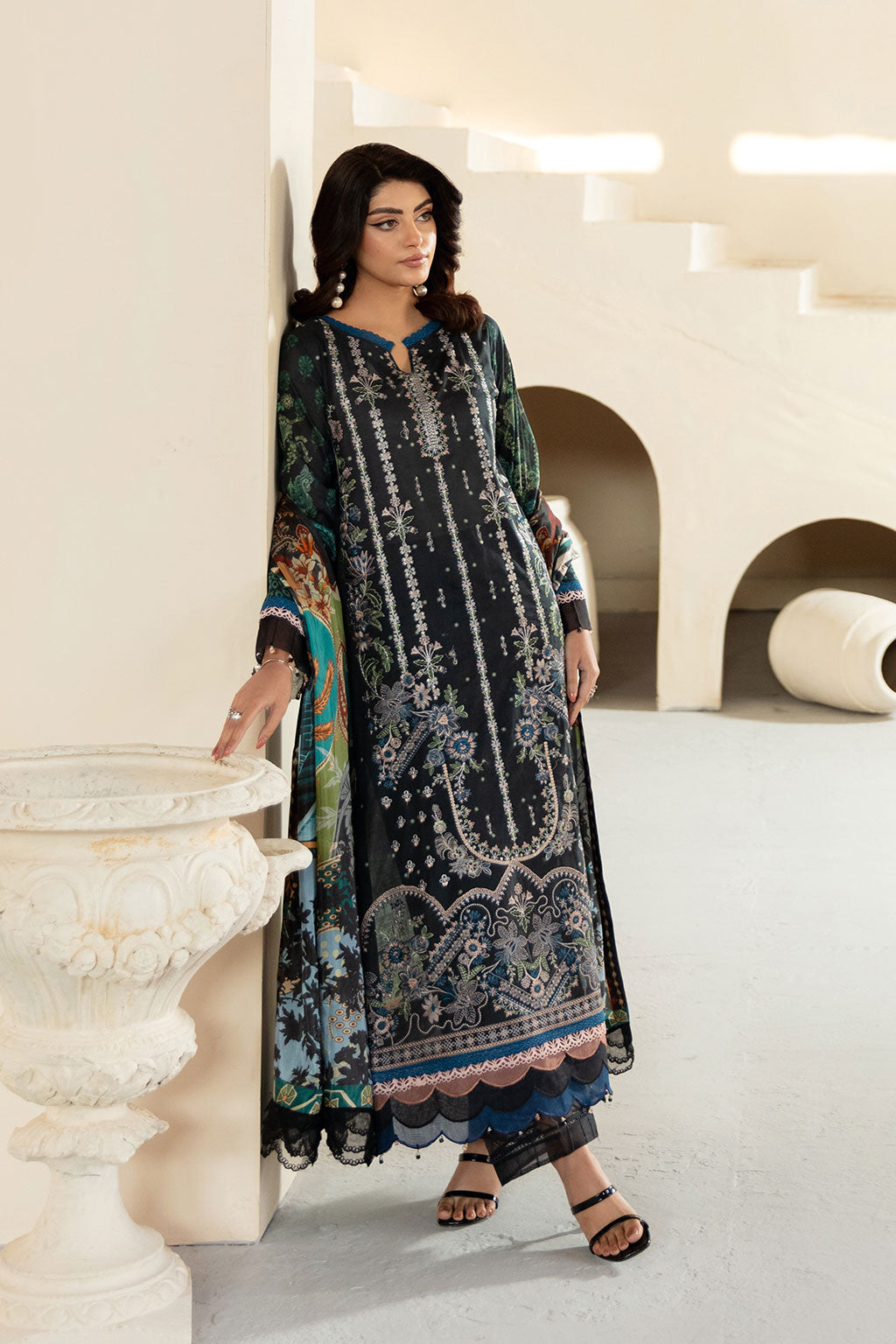 Ramsha | Mashaal Luxury Lawn | L-1301 -  Ramsha Ladies Clothes - Original Designer Dress - House of Maryam