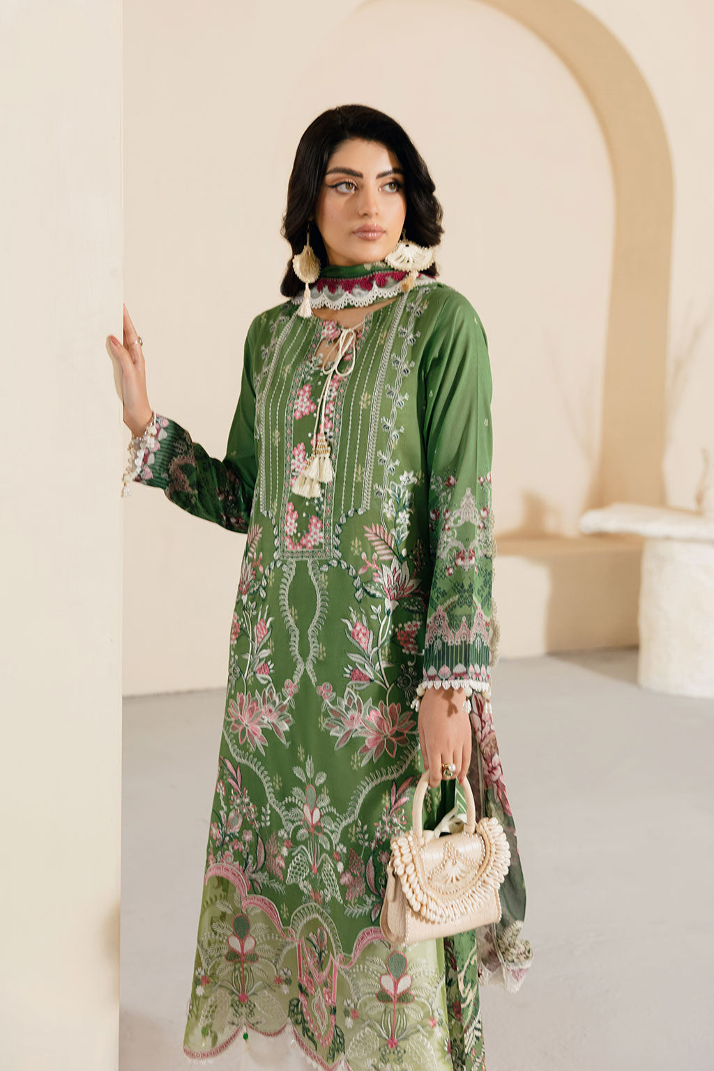 Ramsha | Mashaal Luxury Lawn | L-1307 -  Ramsha Ladies Clothes - Original Designer Dress - House of Maryam