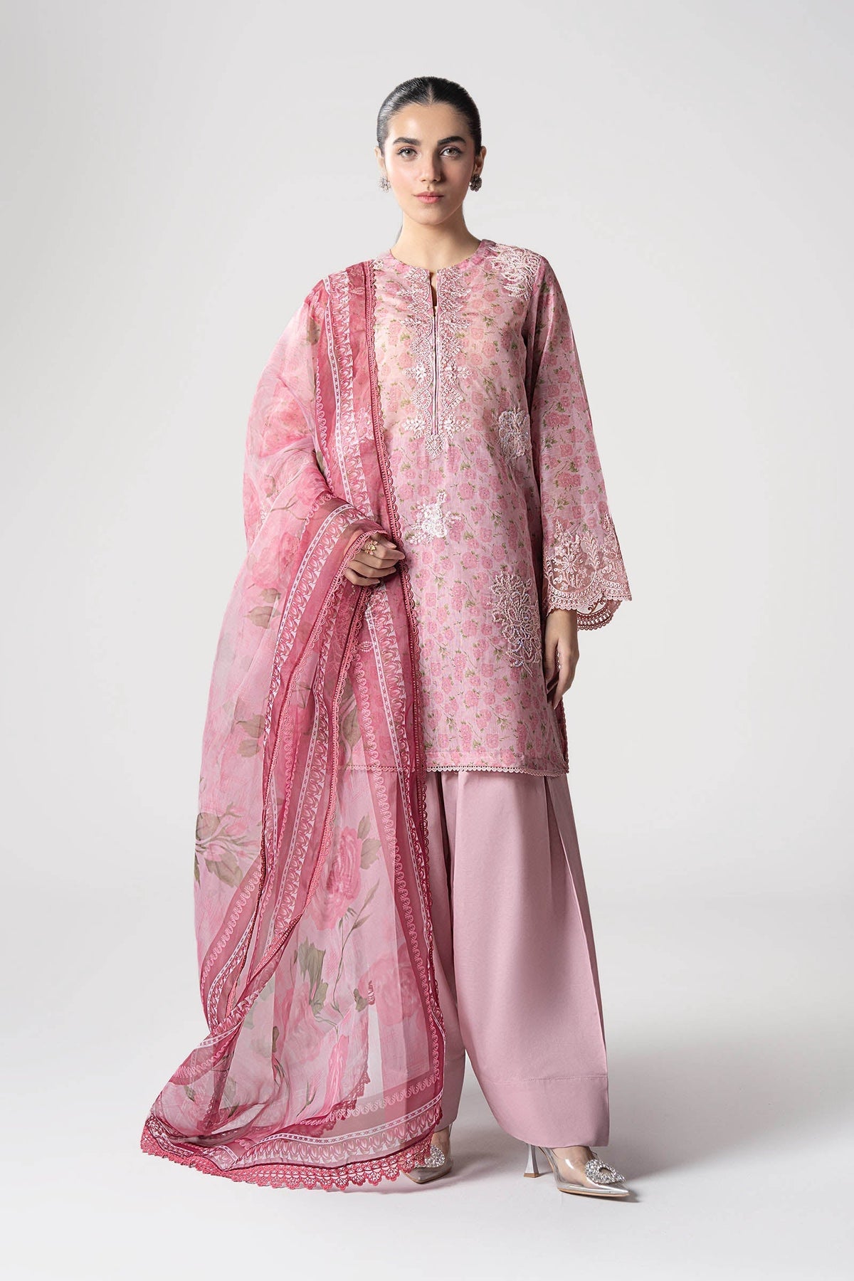 Maria B | Basics RTW | 3 Pc Embroidered Dobby Suit | MB-CS25-145 -  Maria B Ladies Clothes - Original Designer Dress - House of Maryam