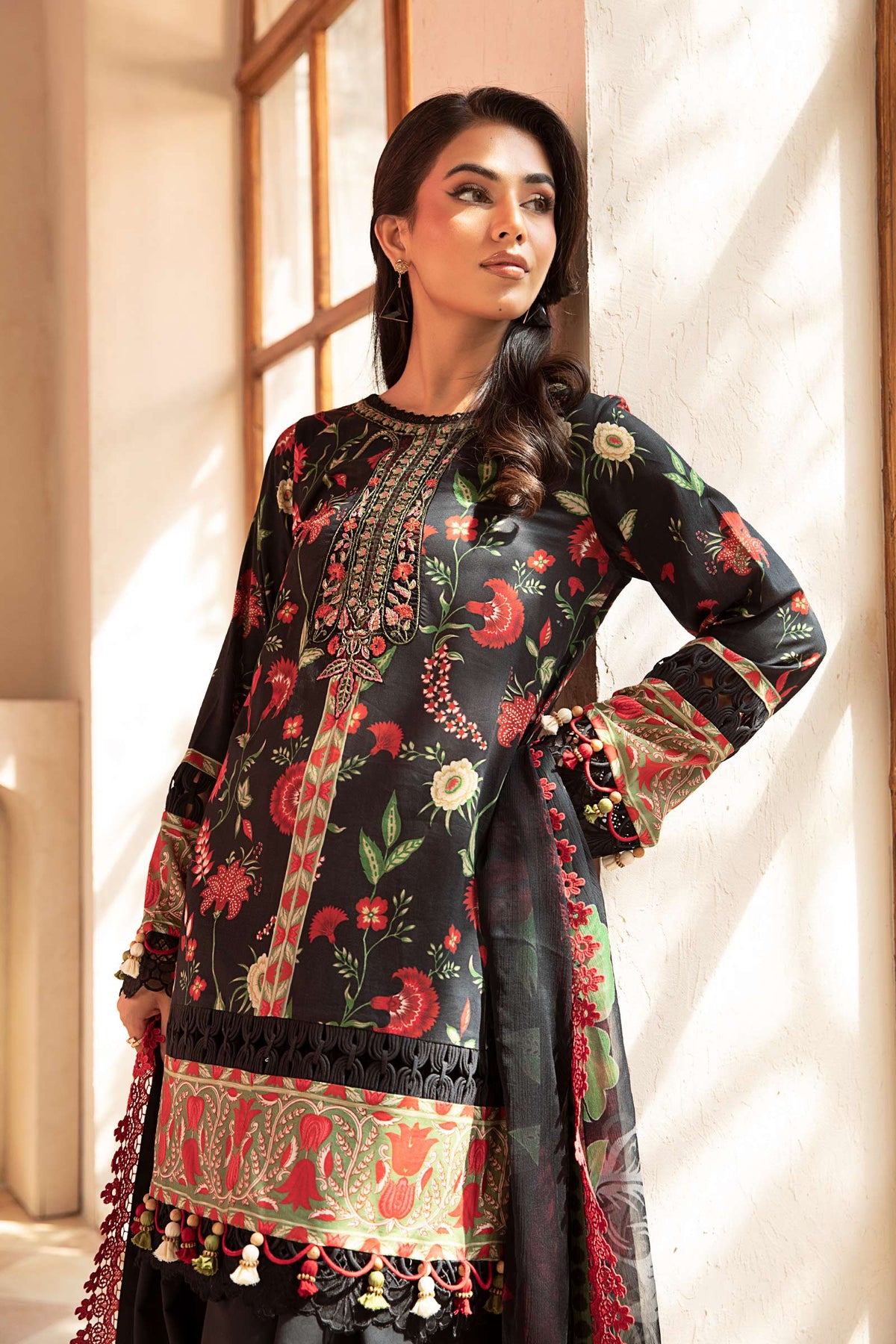 Maria B | Eid Basic Lawn | MB-CUS25-901A -  Maria B Ladies Clothes - Original Designer Dress - House of Maryam