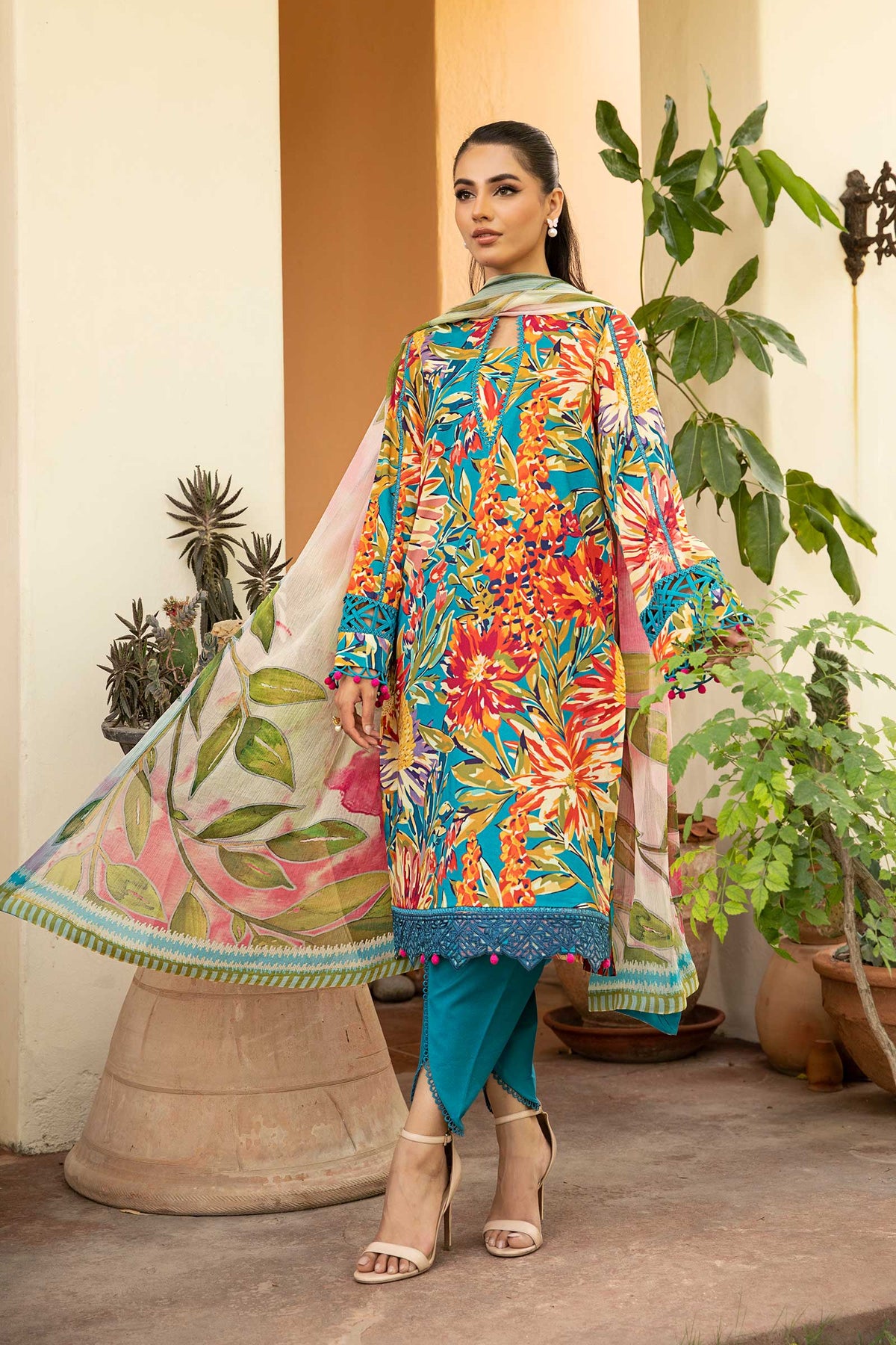 Maria B | Eid Basic Lawn | MB-CUS25-903A -  Maria B Ladies Clothes - Original Designer Dress - House of Maryam